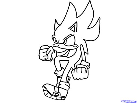 ⭐ free printable sonic coloring book. Coloriage super sonic à imprimer pour les enfants - CP24940