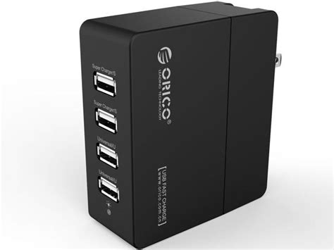 Orico Dcx 4u 34w 68a 4 Port Portable Travel Wall Usb Charger With