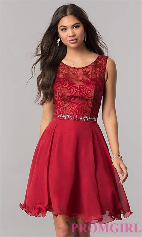 Short Semi Formal Chiffon Dress With Jewels Sleeveless Chiffon Dress Chiffon Party Dress Red