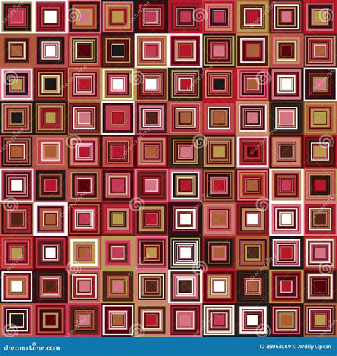 Design Element Color Squares Seamless Pattern Stock Vector