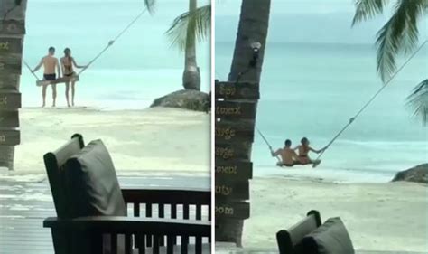 Watch Viral Video Of Bikini Clad Woman Falling Off Swing On Beach Travel News Travel