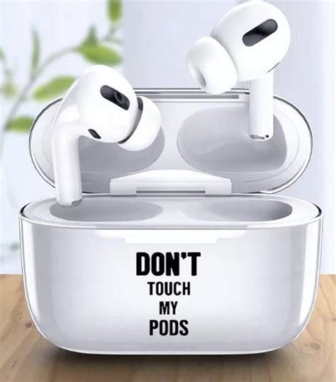 Airpods Pro Case Dont Touch My Pods Transparant Geschikt Voor