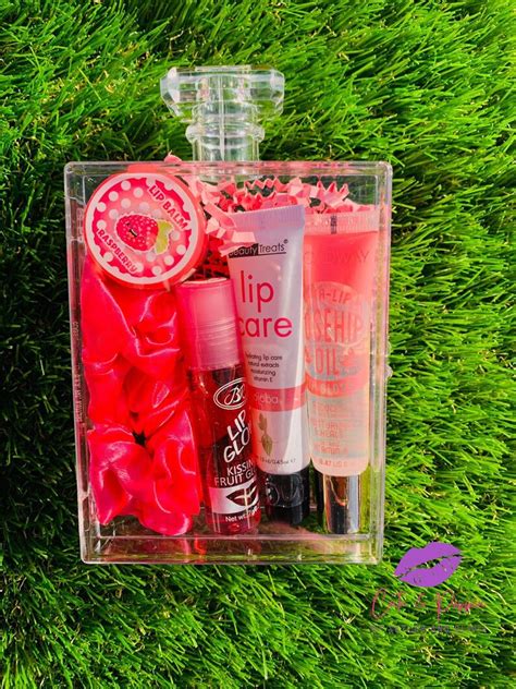 Lip Gloss Bundle Lipgloss Kit Perfume Bottle Shaped Lip Etsy