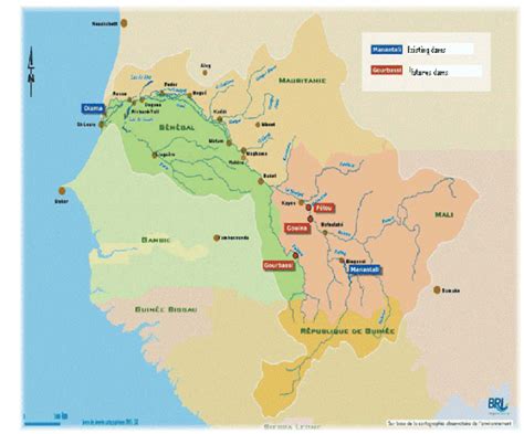 Geographical Map Of The Senegal River Watershed Source Omvs