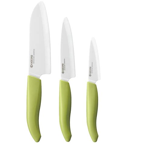 Kyocera Advanced Ceramic Revolution 3 Piece Knife Set With 55 Santoku