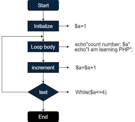 Php While Loop Basic Flowchart Of Php While Loop Hot Sex Picture