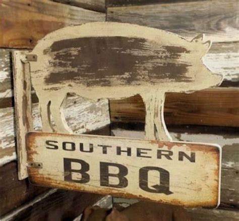 Shop with afterpay on eligible items. BBQ Southern PIG Hog Wood SIGN*Primitive/French Country ...