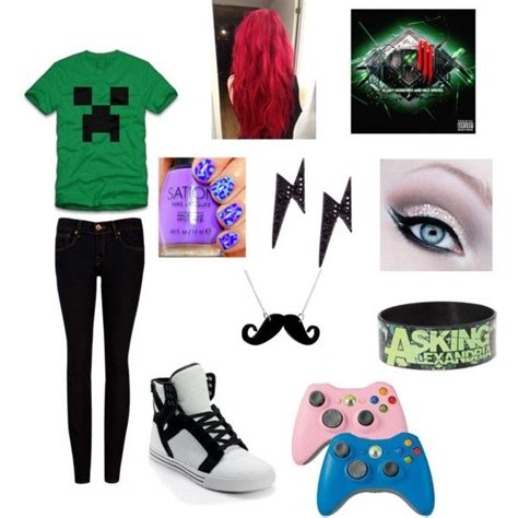 Pin By Kana Daemon On My Geekypunk Style Gamer Girl Outfit Nerd