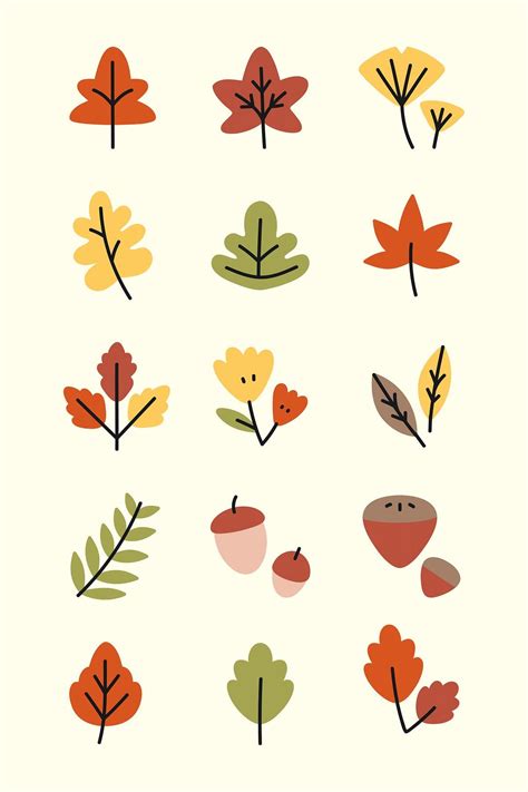 Download Premium Vector Of Colorful Autumn Leaves Vector Collection