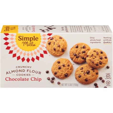 Simple Mills Crunchy Chocolate Chip Almond Flour Cookies 55 Oz