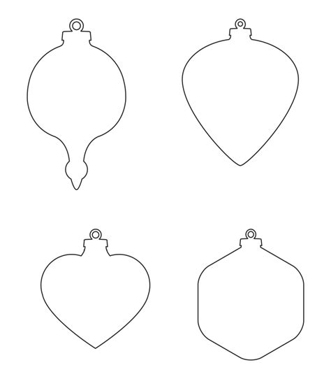 15 Best Free Printable Christmas Ornament Templates For Free At Ec0