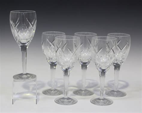A Set Of Six Waterford John Rocha Signature Wine Glasses