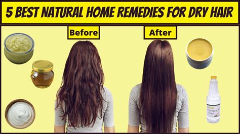 5 Best And Effective Natural Home Remedies For Dry Hair Dry Hair Treatment Home Remedies Youtube