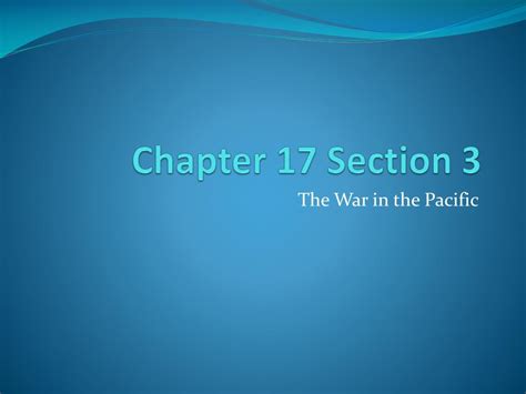 Ppt Chapter 17 Section 3 Powerpoint Presentation Free Download Id