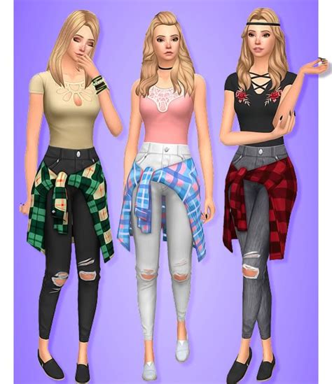 Pin By Xcindysimsx Cc On Los Sims 4 L Ropa Clothes Cc Sims 4 Teen