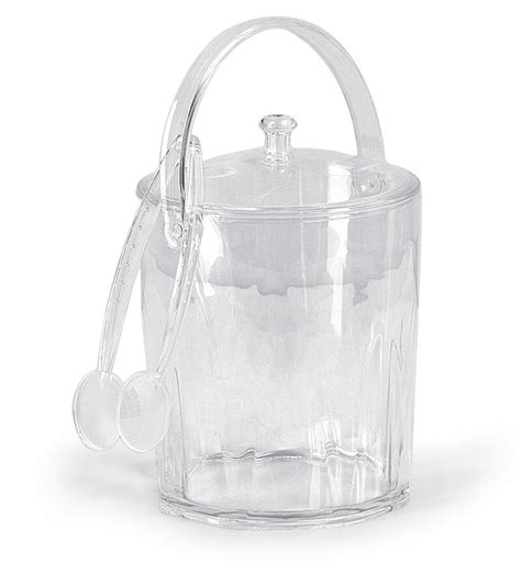 Buy Home Acrylic Ice Bucket With Tongs Online Ice Trays Buckets