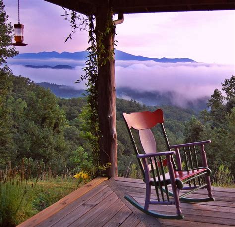 What A View Cabin Porch Cabin Life Cabins In The Woods