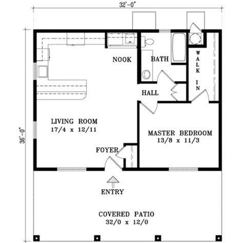 One Bedroom Floor Plan With Dimensions Home Design Ideas