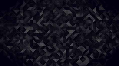 Wallpaper Triangles Dark 3d Pattern 4k Abstract