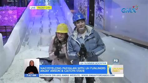 Uh Funliners Anjay Anson At Caitlyn Stave Sumabak Sa Winter Adventure Sa Pasay Unang Hirit