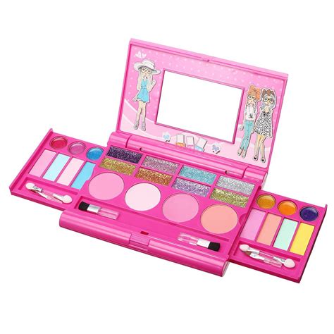 Kids Makeup Kit For Kids Cosmetic Girls Kit Eyeshadow Lip Gloss Blushes