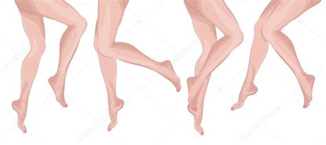 Vector Beautiful Woman Legs Stock Vector Image By ©portumen 36432503