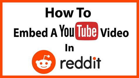 How To Embed A Youtube Video On Reddit Youtube