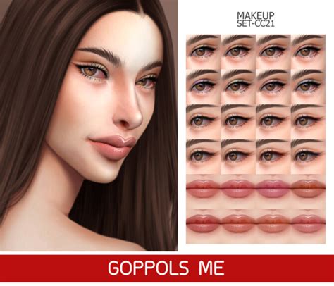 Gpme Gold Makeup Set Cc21 At Goppols Me Lana Cc Finds