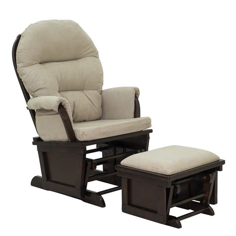 Nursery Glider Rocking Chair With Ottoman Set