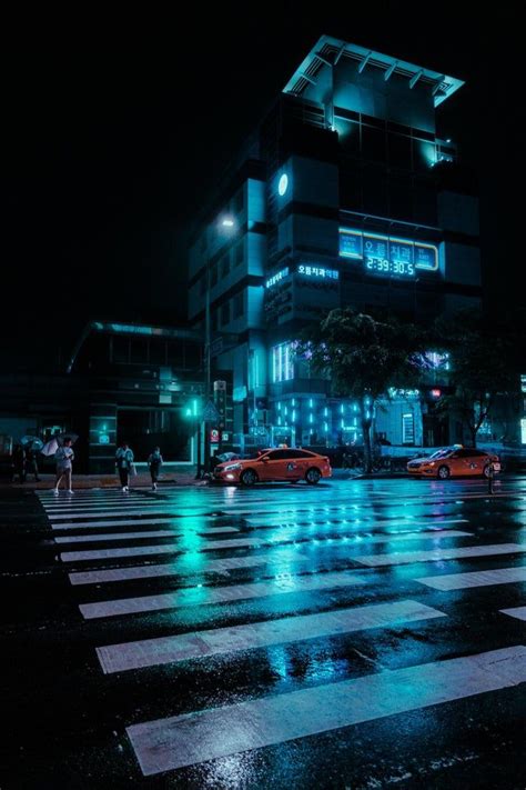 Shot Of Rainy Seoul Around 3 Am Last Sunday Raining Cyberpunk
