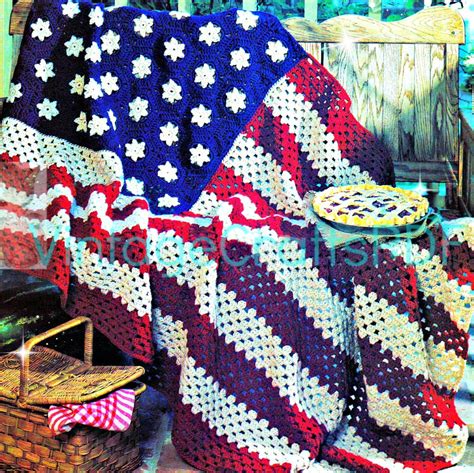 American Flag Afghan Crochet Pattern