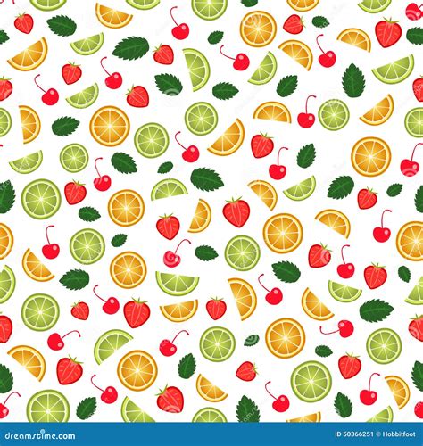 Fruit Seamless Background Vector Stock Vector Illustration Of Orange