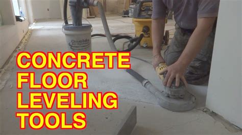 Concrete Floor Leveling Tools How To Grind Concrete Subfloor Without