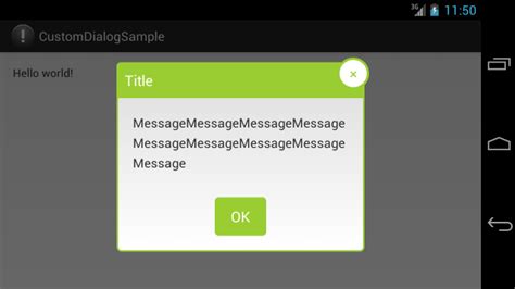 Android Tutorial Custom Dialog Fragment