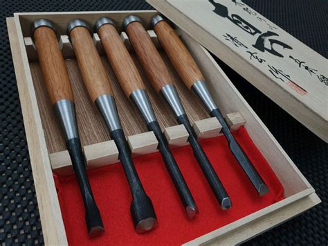 Shogun Carving Chisels Makoto 5 Premium Wood Carving Set 5 Pieces