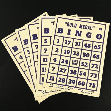 Large Bingo Cards Lot Of 8 Vintage 1940s Transogram Cardboard Etsy