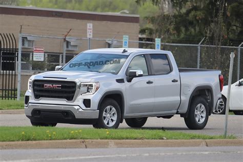 Spy Photographers Catch The Base Model 2019 Gmc Sierra Testing Off