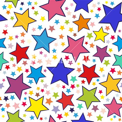 Colorful Stars Seamless Pattern Royalty Free Stock Image Storyblocks