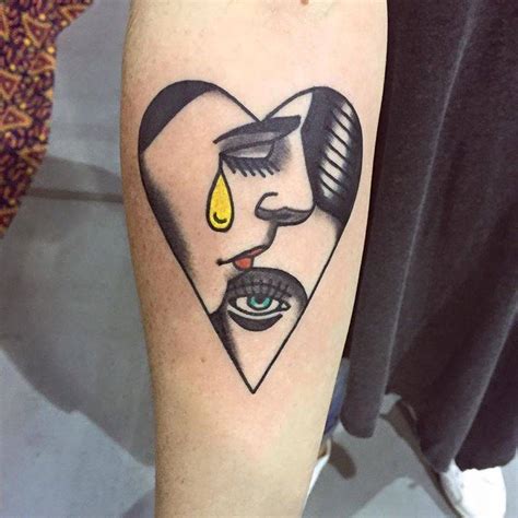 Heart Tattoo Designs On Face Best Design Idea