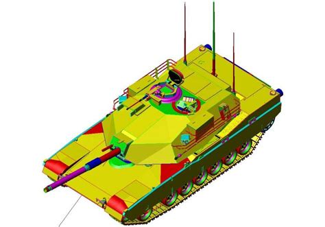 3d Cad Design Of Military Tank Autocad Software File Cadbull