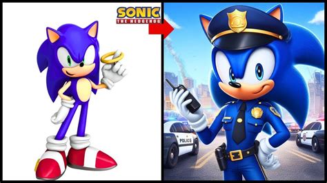 Sonic The Hedgehog All Characters As Cops Youtube