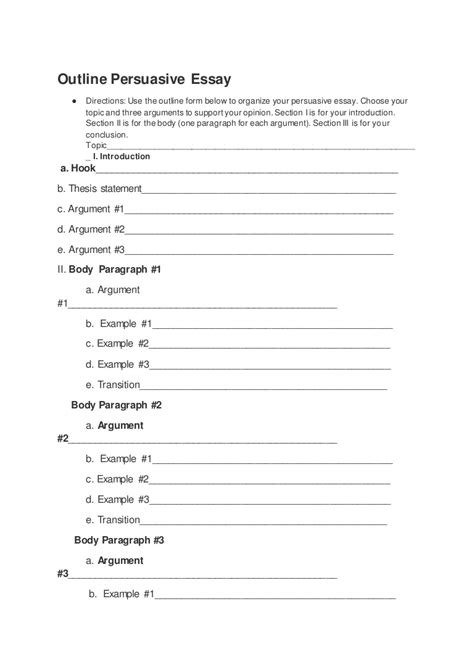 The layout of an informative essay is similar to other types of academic essays. 021 Informative Essay Outline Example Template Checklist ...