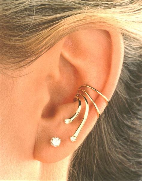 Beautiful Style No Holes Needed Gold Vermeil Or Sterling Silver Ear