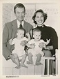James and Gloria Stewart with their twin daughters | Classic hollywood ...