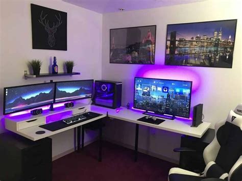 33 Clean Looking White Gaming Setup Gpcd