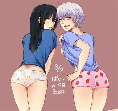 Rule 34 2girls Backboob Bent Over Black Hair Canon Genderswap Female