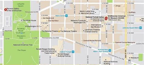 Smithsonian Museums Map And Directions