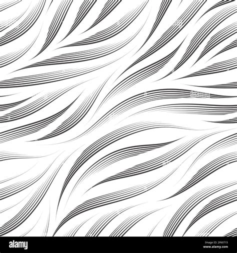 Seamless Vector Pattern Of Black Graceful Lines Drawn With A Pen