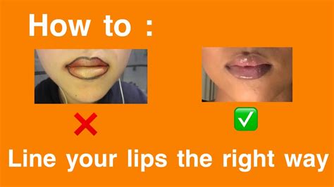 How To Perfectly Line Your Lips Youtube