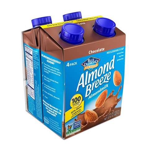 Almond Breeze Almond Milk Chocolate 8 Fl Oz 4 Count